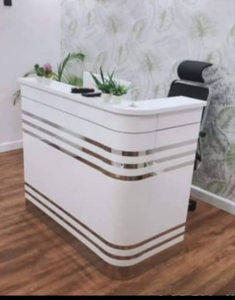 White Square Reception Desk