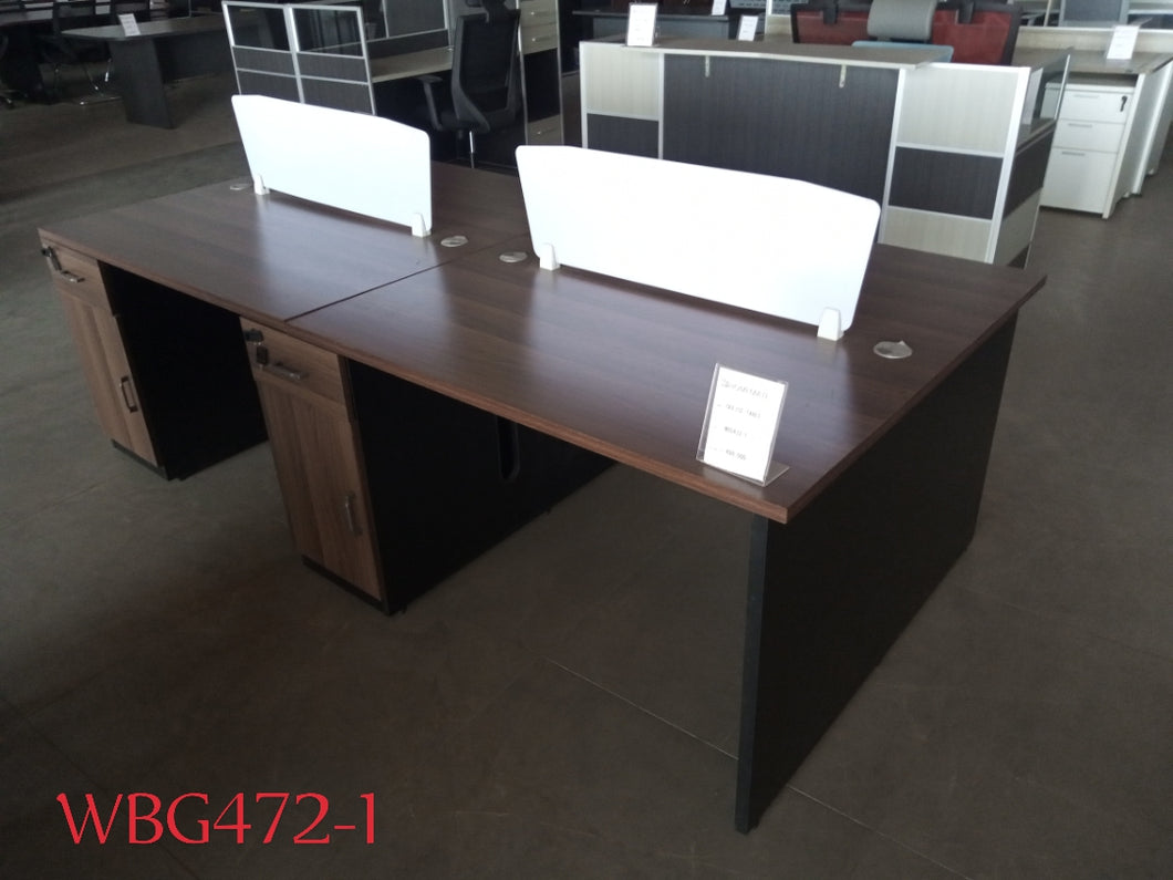 4 sitter workstation desk