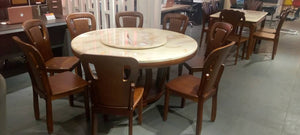 8 seater marble dining table