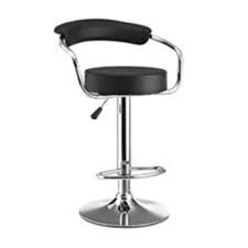 black leather bar stool