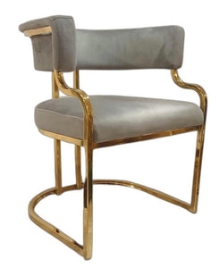 Stainless steel Golden cushioning Chair for home
