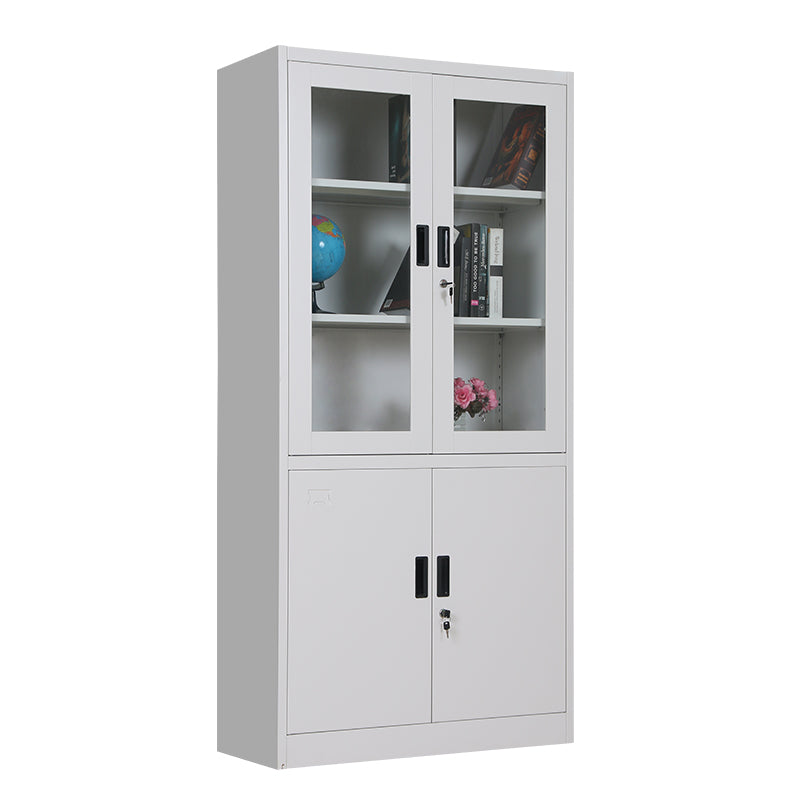 Metal cabinet deals with glass